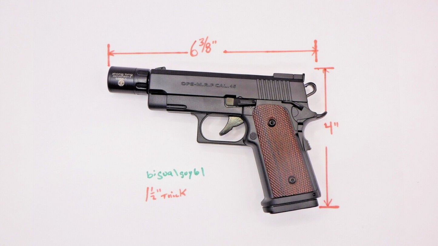 .45 Cal Slide Action OPS Gun Pistol Shape Jet Torch Lighter USA Stocked/ Shipped