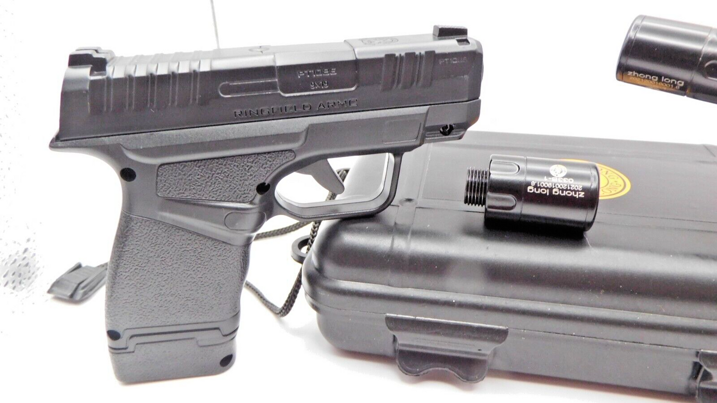 9mm PT1086 Gun Shape Jet Torch Lighter USA Stocked And Shipped Includes Case